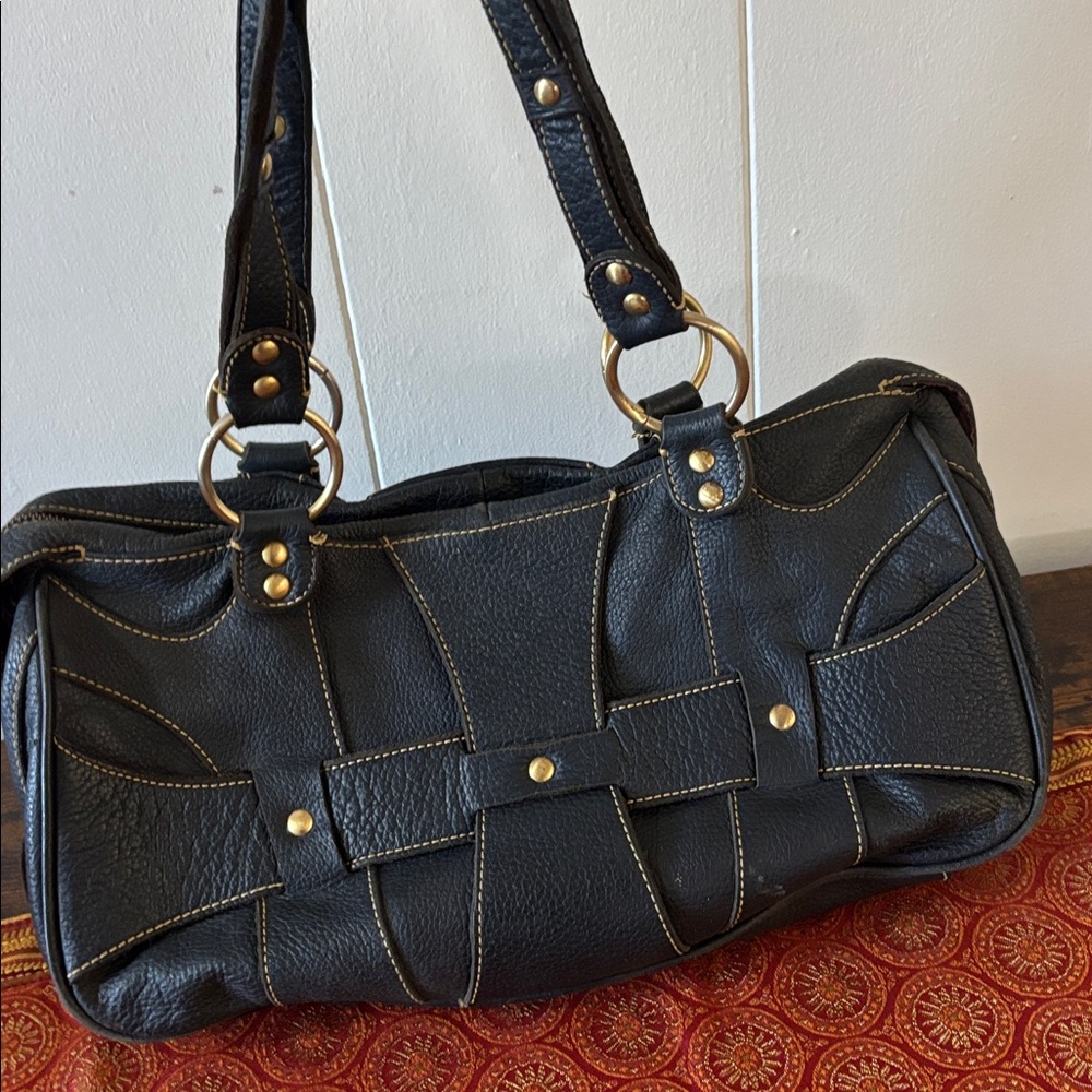 MAX NEW YORK LEATHER TOTE BAG - Picture 7 of 8